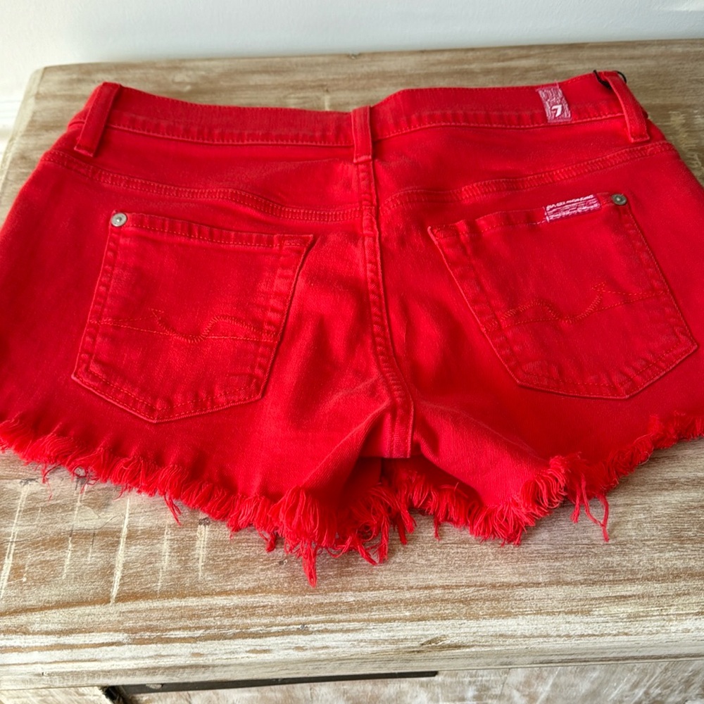 7 for all mankind jean shorts